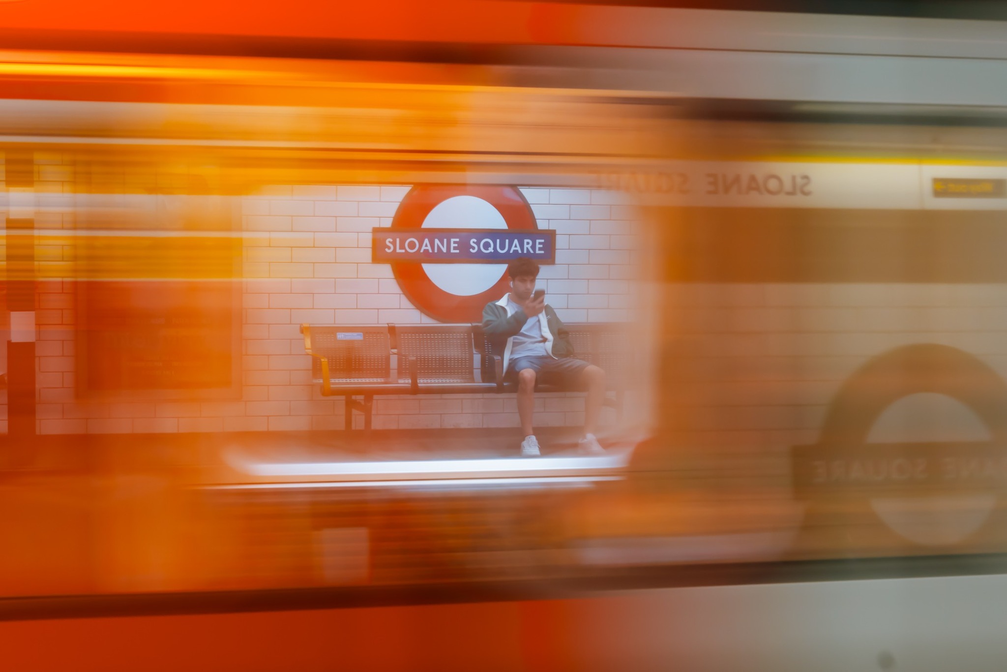 Sloane Square London - Motion Blur Street Shot